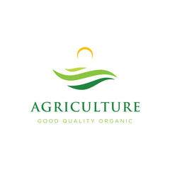 Good quality organic farm or ranch abstract logo template design.