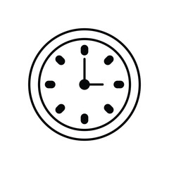 Clock  Vector icon