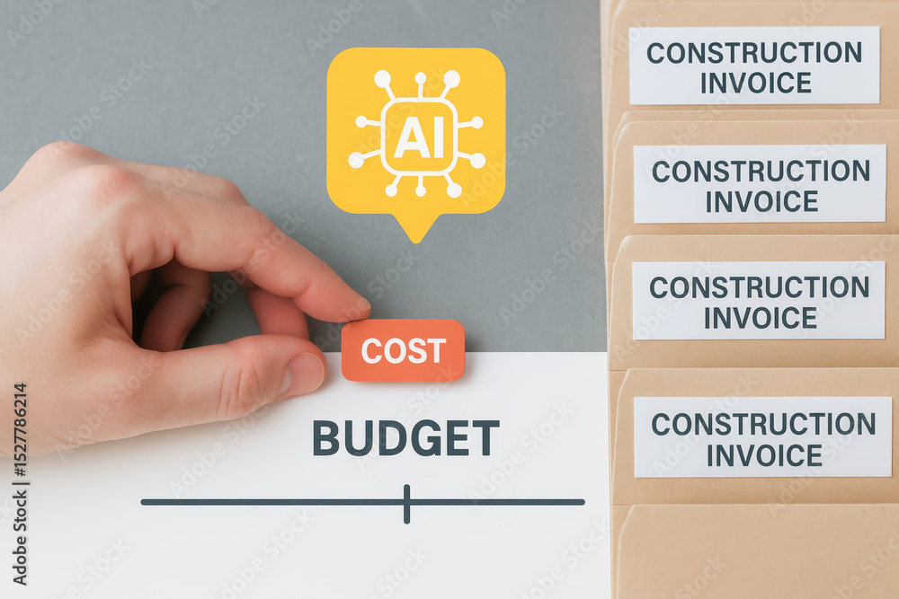 Poster ai in civil engineering helps optimize construction budget and cost management for efficient project