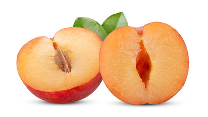 cherry plums isolated on transparent png , Image from camera