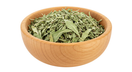 Isolated Bowl of Dried Herbs