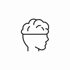 human mind power icon sign vector