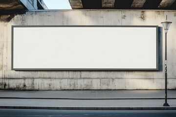 Blank Street Advertising Billboard in a High-Visibility Urban Location