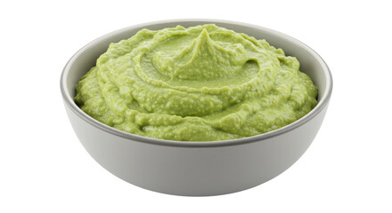 Isolated Bowl of Guacamole