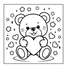 teddy bear with a heart