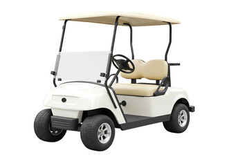 Fototapeta premium golf cart two seater isolated on transparent background
