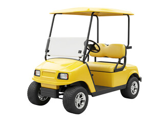 golf cart two seater isolated on transparent background