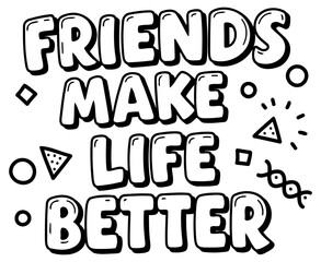 A motivational graphic with fun. cartoon-like fonts and simple shapes. Ideal for posters. social media posts. or inspirational merchandise.