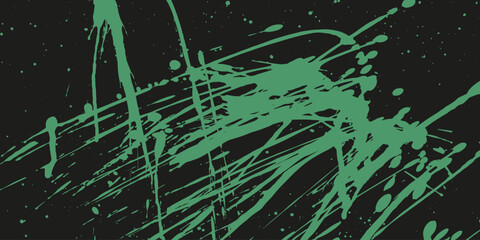 Grunge texture with splatters. Liquid paint drops. Messy abstract ink blots. Dirty hand painted backdrop. Distressed art design.