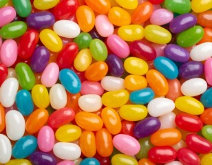 カラフルなジェリービーンズの背景素材