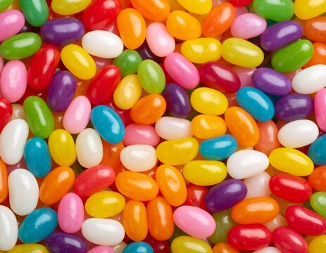 カラフルなジェリービーンズの背景素材