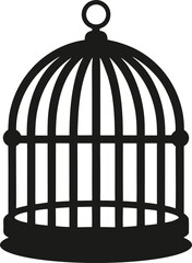 Bird cage icon, vector illustration