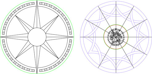 vector image illustration design ornament decoration background classic vintage ethnic traditional abstract floral 