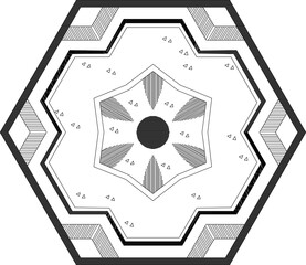 vector image illustration design ornament decoration mandala background classic vintage ethnic traditional abstract floral