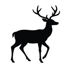 deer silhouette vector ,ai generator