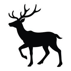 deer silhouette vector ,ai generator