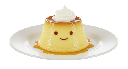 Isolated Cream Caramel