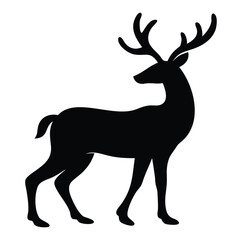 deer silhouette vector, ai generator