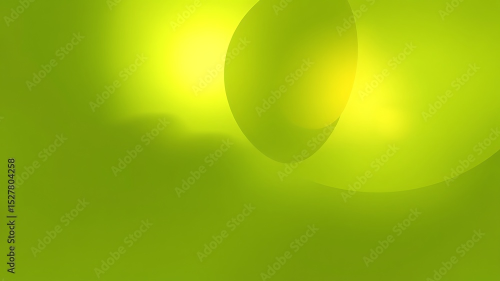 Poster abstract green and yellow background with soft gradients and subtle curved forms