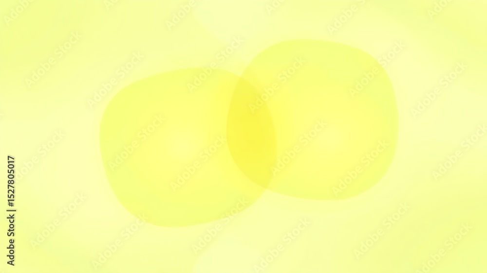 Poster overlapping ovals in bright yellow tones creating a soft and textured visual effect
