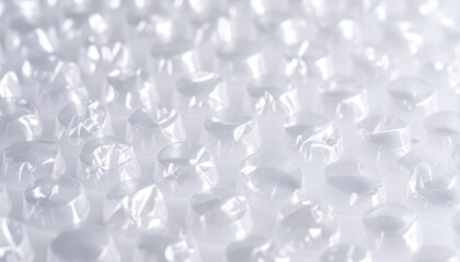 Minimal White Bubble Wrap Texture with Soft Highlights