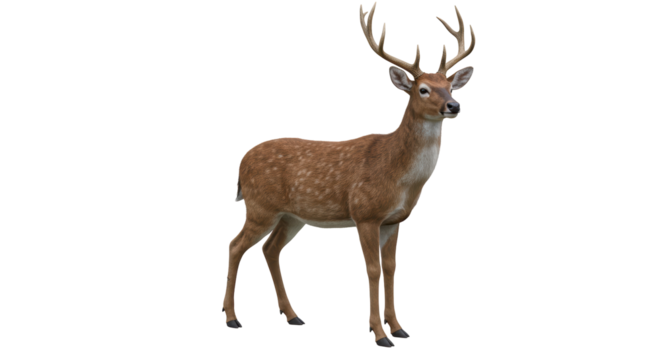 Isolated Deer