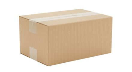 Isolated Cardboard Box