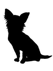 小型犬のシルエット