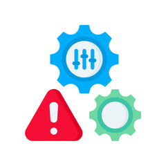 Obraz premium Control flat color icon