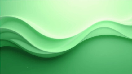 Abstract Soft green gradient abstract background with flowing curves and grain texture.