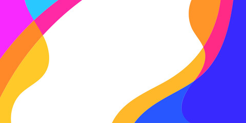 Abstract background with vibrant, curved shapes
