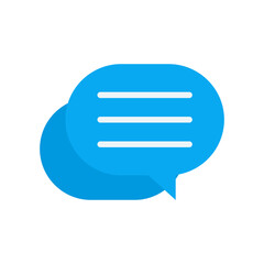 Chat Bubble flat color icon