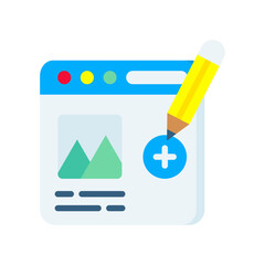Post Image flat color icon