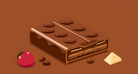 chocolate bar illustration
