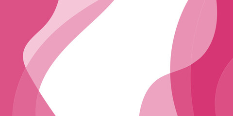 Abstract pink and white curved shapes
