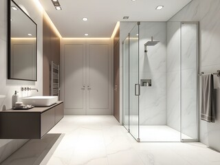 Contemporary Bathroom with Streamlined Design