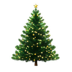 christmas tree, isolated on transparent background png