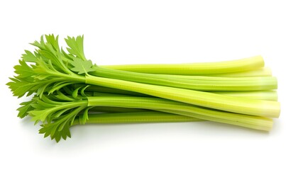 Fototapeta premium fresh and vibrant celery, showcasing its crispness and natural beauty