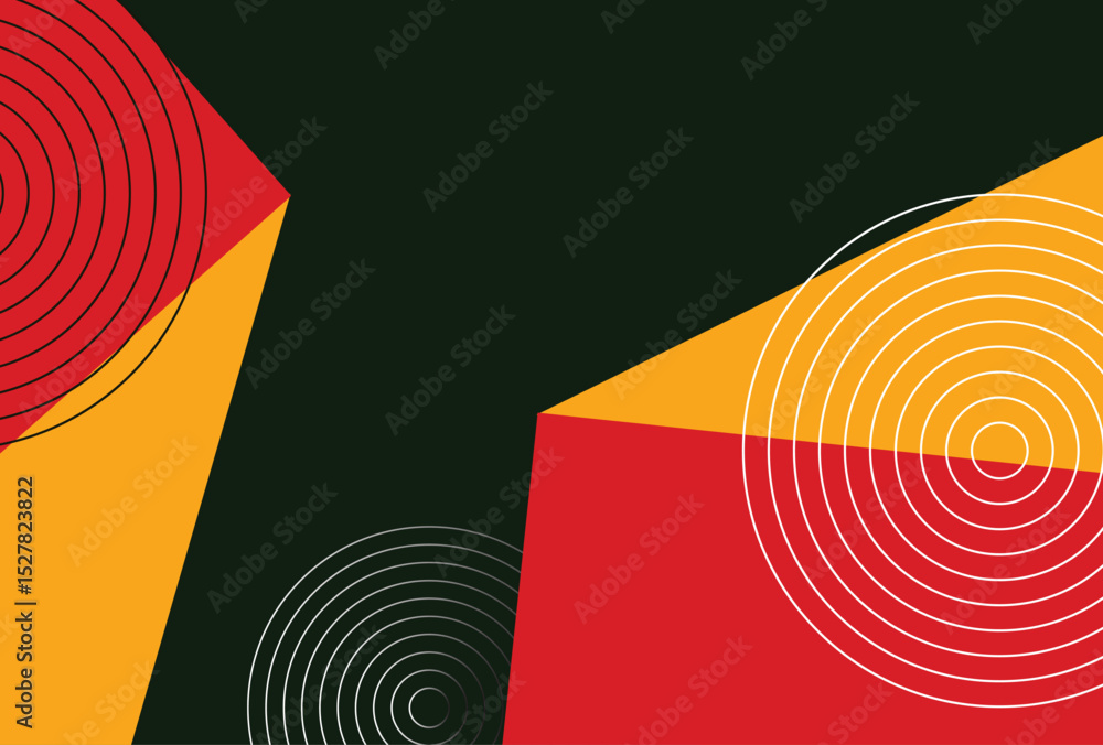 Poster abstract background with pastel memphis elements and posters, banners and website landing pages desi