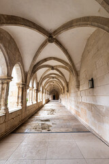 Obraz premium Inside the church of the Monastery of Santa Maria da Vitoria, Our Lady of the Victory at Batalha, Portugal