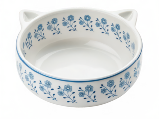 Ceramic cat bowl png pottery cat bowl png pet feeding bowl png ceramic pet dish png animal feeding bowl png handmade cat dish png pet accessory png transparent background image