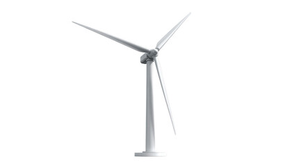 Clean enegy windmill png in 3d transparent for generator presentation.