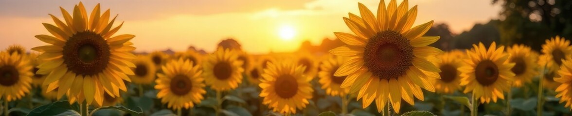 Obraz premium Withered sunflowers droop under the weight of a fading summer sun, their once vibrant petals now brown and dry, signifying the end of the season , fading, macro