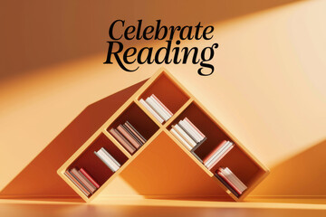 Modern bookshelf art: celebrate reading in a minimalist space