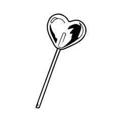 valentine's day heart lollipop design