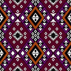 Abstract ethnic geometric pattern design for background or Wallpaper.