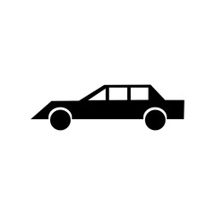 Car icon on white background. Vector illustration.