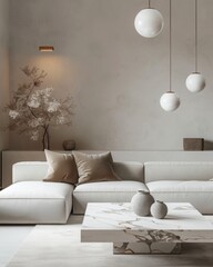 minimalist living space