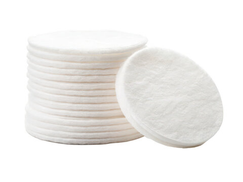 Cotton pads png round facial cotton pads png skincare cleansing pads png cosmetic remover pads png soft cotton disks png beauty hygiene product png makeup removal pads png transparent background image