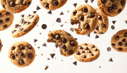 Delicious Chocolate Chip Cookies A Sweet Treat, Perfectly Baked, and Ready to Enjoy